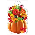 Плакат фигурный " Праздник " 936 А3 Тыква с цветами