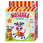Мозаика " Русский стиль " 120элементов Classic Олень: плата круглая, фишки 6-ти цветов диаметром 10 и 15мм, книжка-подсказка, от 3лет, картонная упаковка 24*26*5см