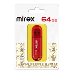 Флеш-диск " Mirex " 64GB Candy красный USB 2.0