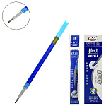 Стержень пиши-стирай " KWELT " гелевый синий 0,5мм, для автоматических ручек, толщина письма 0,25мм, длина 110мм
