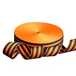 Лента Георгиевская  24мм±1мм*100м, полиэстер