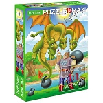 Пазлы " Hatber "  15элементов ECO Maxi Змей Горыныч 22*33см, картонная упаковка