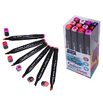 Набор маркеров " Mazari " для скетчинга Fantasia Berries colors (ягодные цвета)  12цв 3-6,2мм, пулевидный/скошенный, 2-х сторонние, ПВХ упаковка