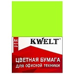 Бумага " KWELT " неон А4 80г/м2 100л салатовый