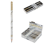 Набор карандашей ч/гр " Bruno Visconti " Carrara. White HB 2шт, трехгранные, деревянные, заточенные, картонный футляр c пластиковым сливом