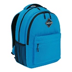 Рюкзак " Erich Krause " 44*23*33см EasyLine 20L Neon Blue, голубой, мягкая спинка, 2 отделения, внешний карман на передней стенке на молнии, 2 боковых кармана, регулируемые лямки, кармашек на молнии на лямке