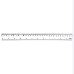 Линейка " KWELT " 30см с двойной шкалой, прозрачная, пластиковая