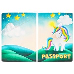 Обложка для паспорта " Миленд " Единорог, 130*95мм, ПВХ, slim