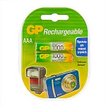 Аккумулятор " GP " LR03 1000 2шт GP100AAAHC-2CR2, Ni-Mh