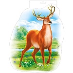 Плакат фигурный " Мир поздравлений " 930 А4 Олень, европодвес