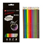 Карандаши цветные деревянные Я- Художник! 12цв шестигранные, картонная упаковка, европодвес