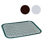 Поднос с решеткой для сушки " Милих " 455x355мм, прямоугольный, пластиковый, ассорти (без возможности выбора цвета)