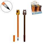 Карандаш вечный " KWELT " HB, Capybara, корпус-пластиковый, прорезиненный наконечник- капибара, ассорти