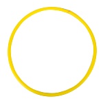Обруч " Совтехстром " d=60см, желтый, пластик