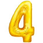 Плакат фигурный " Империя поздравлений " 941 А2 цифра 4, без отделки