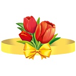 Головной убор " Империя поздравлений " 450 Тюльпаны