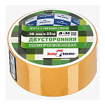 Скотч " Klebebander " 38мм*25м двухсторонний, полипропилен, без индивидуальной упаковки