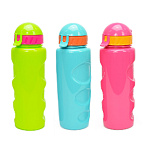 Бутылка для воды " Wowbottles " 500мл, Lifestyle, anatomic, трубочка, пластик, ассорти (без возможности выбора дизайна)