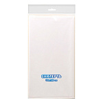 Скатерть одноразовая однотонная " Интерпак " 120*160см, 35мкм, ПВД, Белая, пакет, европодвес