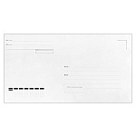 Конверт Е65/DL (110*220мм) белый, Куда-Кому, клей, 80г/м, прямой клапан
