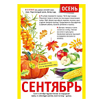 Плакат " Мир поздравлений " 406 А4 12 месяцев, сентябрь, мелованная бумага 150г/м2, без отделки
