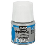 Краска по ткани " Pebeo " Setacolor мерцающая 45мл под серебро