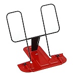 Подставка для книг " Глобус " металлическая, красная