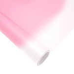 Упаковочная пленка " Браво " 60см*9м в рулоне, Градиент Розовый, 45мкм