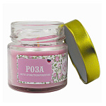 Свеча ароматизированная в банке " РСМ " Роза, 60*60мм, время горения 14часов, с металлической крышкой