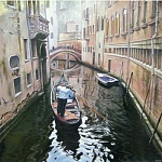 Постер магнитный 200*200мм " Канал Венеции " Винил, европодвес