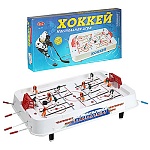 Игра настольная " Хоккей " 43*25см, в наборе: фигурки хоккеистов -12шт, ворота- 2шт, шайба, наклейки - 2шт, правила игры, картонная упаковка 54*29*6см