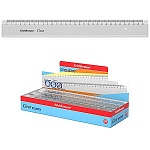 Линейка " Erich Krause " Clear 30см, пластиковая, прозрачная, дисплей