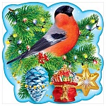 Украшение на скотче " Открытая планета " 190 Новогоднее- Новогодняя композиция, левая, 200*200мм, без отделки