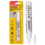 Маркер для плиточных швов " deVente " Repair & Craft Grout, белый, 3-5мм, пулевидный/скошенный, круглый корпус, запасной наконечник, блистер, европодвес