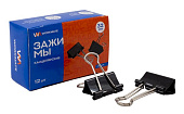 Зажим д/бум Workmate 32мм черный 12шт/уп