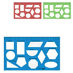 Трафарет " KWELT " геометрические фигуры 17см