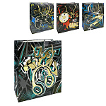 Пакет бумажный " KWELT " 26*32*10см Street life, ассорти (без возможности выбора дизайна), ламинированный, тиснение фольгой