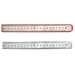 Линейка металлическая 20см, с двойной шкалой " KWELT "