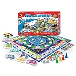 Игра экономическая " Русский стиль " Акулы бизнеса, состав: игровое поле– 1 шт, кубик– 2 шт, фишки– 4 шт, карточки предприятий– 24 шт, символы предприятий– 48 шт, карточки " кредит "- 4 шт, карточка " инвестор "– 1 шт, купюры– 6 листов, бланки чеков– 18 ш