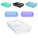 Корзина для хранения мелочей " Милих " 460*330*90мм, прямоугольная, пластиковая, ассорти (без возмож
