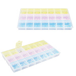 Контейнер пластиковый (таблетница), 21 секция, 21,5*12*2см " KWELT " пакет