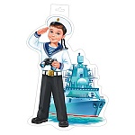 Плакат фигурный " Мир открыток " 0-35 А3 Моряк, 348*410мм