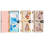 Конверт для денег деревянный (купюрница) " На мужские слабости " на кнопке, фигурная вырезка, 165*100*9мм