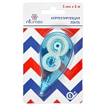 Корректирующая лента " Attomex " 5мм*6м, регулировка натяжения ленты, картонный блистер, европодвес