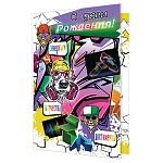 Открытка " Мир открыток " 2-46 Детская- С Днем рождения! Энергии, творчества, достижений, 251*194мм, рельеф, блестки, текст