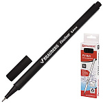 Ручка капиллярная черная 0,4мм, металлический наконечник