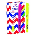 Текстовыделитель " Attomex " желтый 1-4мм, скошенный наконечник