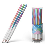 Карандаш ч/гр " Erich Krause " Blink HB, круглый, деревянный, цвет корпуса - ассорти, заточенные, в тубусе