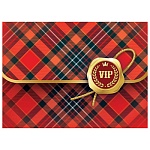 Конверт для подарочного сертификата " Праздник " 170 VIP, 100*74мм, глянцевый УФ-лак