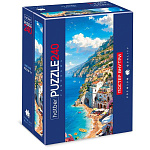 Пазлы " Hatber " 240элементов Панорама- Побережье Италии 18*48см, картонная упаковка, постер для сборки